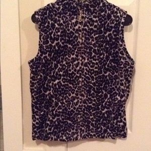 Leopard Print Vest